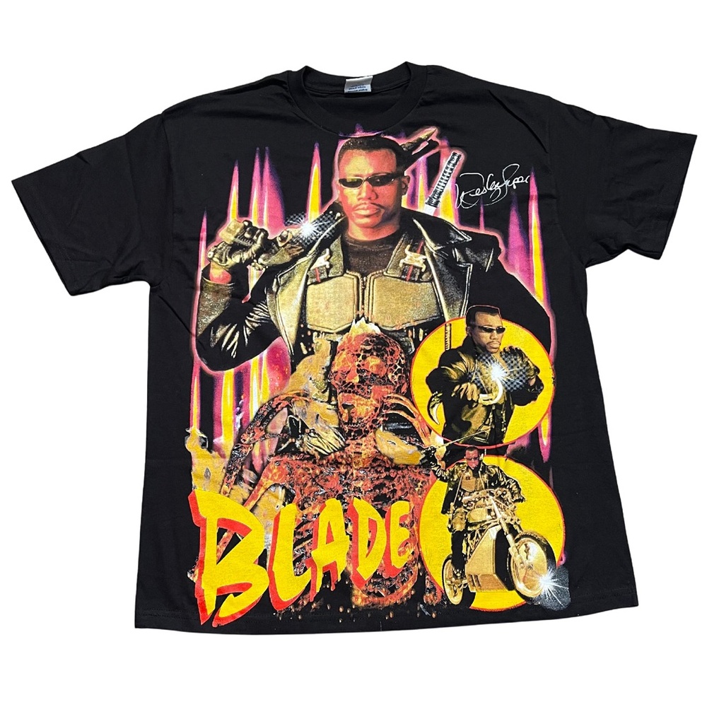 Blade Comic AOP Rap T Shirt Wesley Snipes Backstock Co